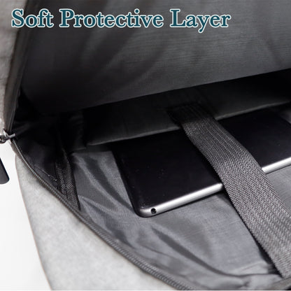 COMECOI Laptop Backpack - Padded Laptop/Tablet Compartment - Durable and Water-Repellent Fabric - Lightweight - Grey