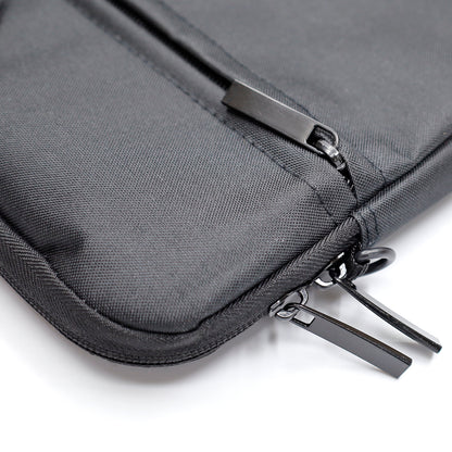 COMECOI  Laptop Shoulder Bag -Sleek, Durable and Water-Repellent Fabric, Lightweight Toploader, Business Casual or School-Black
